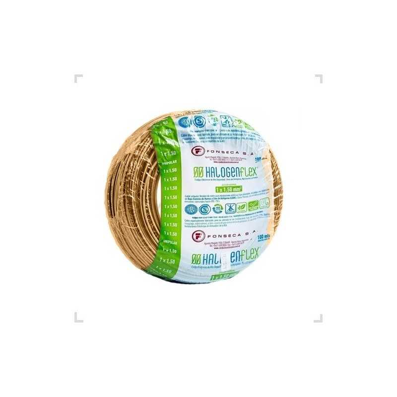 Cable Unipolar Halogen Flex LS0H 6mm Marron 100mts FONSECA