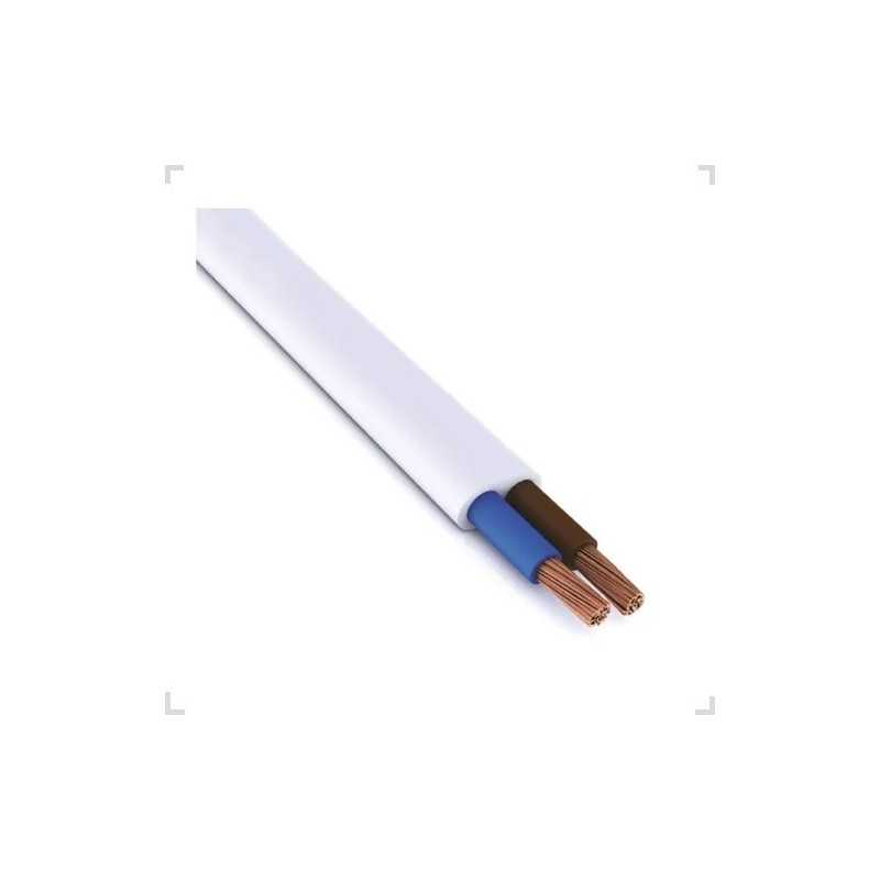 Cable Vaina Chata 2x1mm Blanco 100mts FONSECA