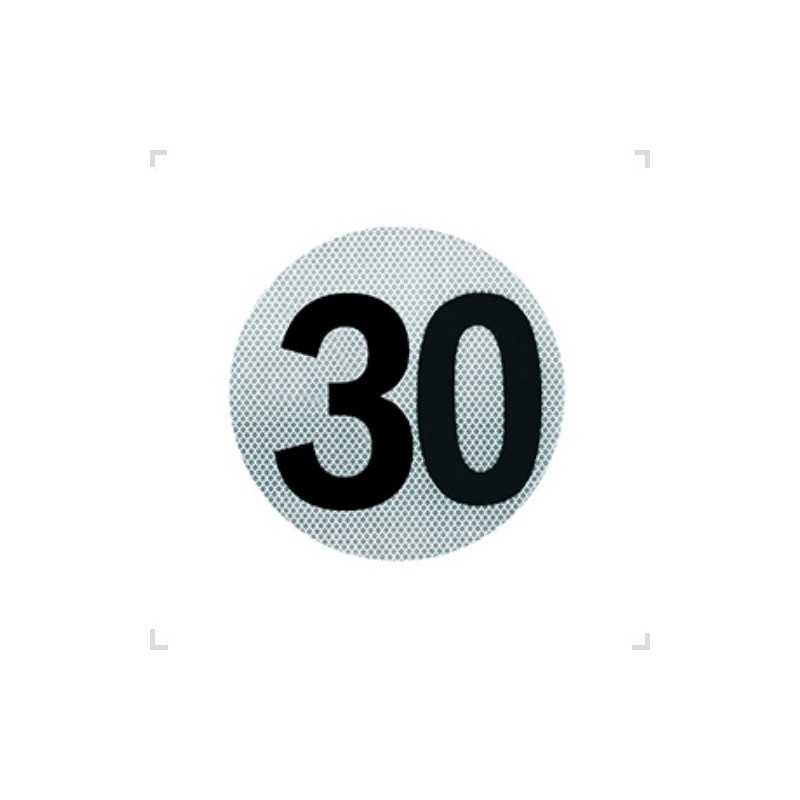 Circulo Reflectivo Velocidad Maxima 30Km/h 3M